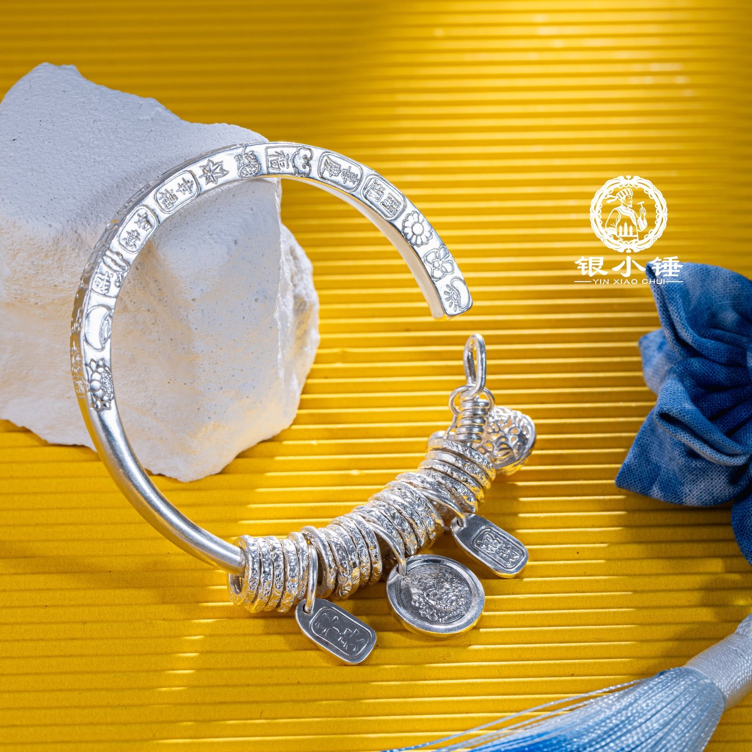 吉言盘缠 大理银小锤古法手工实心筷子开口腰缠万贯999足银手镯女,饰品/流行首饰/时尚饰品新,银饰手镯,淘宝优惠券,粉丝福利购,淘宝优惠卷