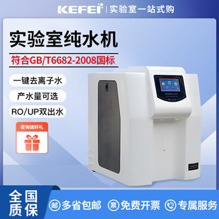纯水机反渗透去离子设备ROUP双出水液晶数显高纯度实验室超纯水机