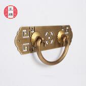 衣柜书柜把手 仿古纯铜抽屉书台横拉手家具铜拉手老式 加厚 中式