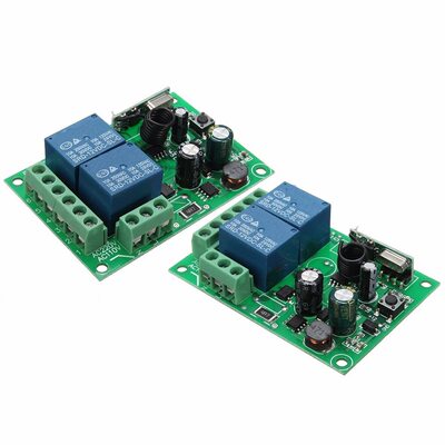 甄选AC85-250V2路遥控开关宽电压2路315 MHZ433.92MHZ无遥控器
