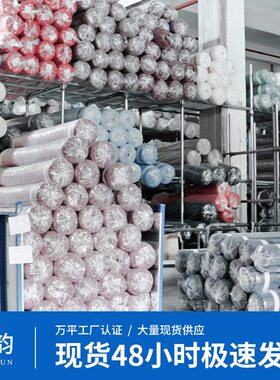 甄选现货锦纶凉感四面弹力冰丝布料 125g尼龙超薄冰袖锦氨冰丝面