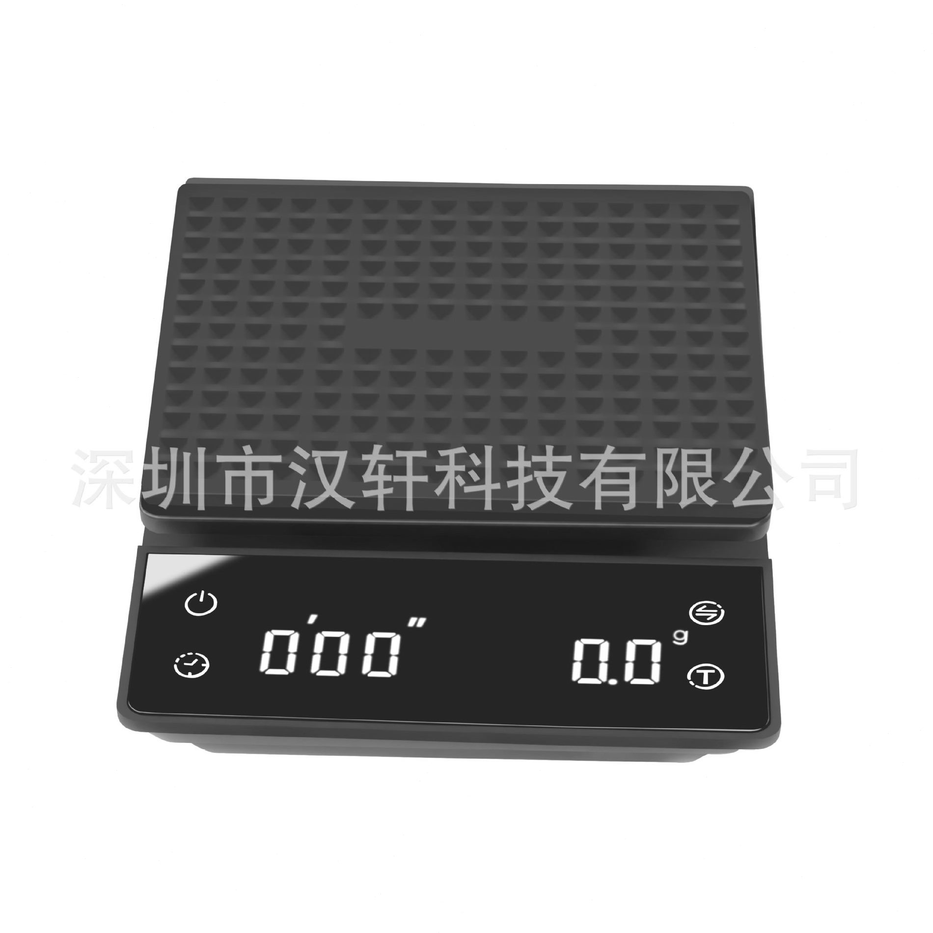 甄选新款家用咖啡称0.1g 计时厨房电子秤手冲咖啡秤 带充电咖啡秤