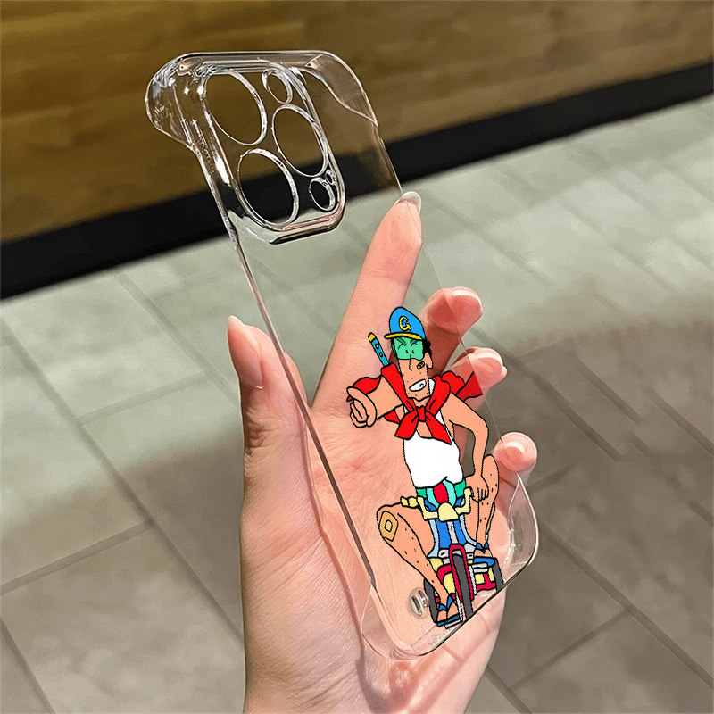 开车广志适用iPhone13高级感OPPORENO15个性硬14plus手机壳带支架苹果16无边框17ProMax超薄12透明创意麦芒40