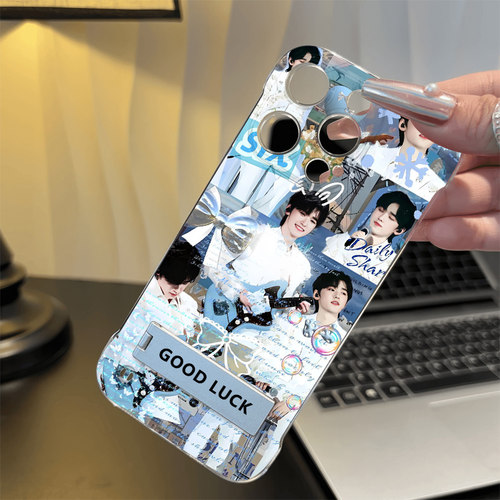 红米K90MAX小众iPhone15透明带支架苹果13无边框硬适用14PLUS创意16pm超薄小米17ProMax手机壳泡泡宋亚轩周边