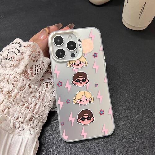 iPhone13卡通荣耀600适用苹果12彩银VIVOIQOO15硬OPPORENO16创意14PLUS高级感小米17ProMax手机壳ROSÉ朴彩英