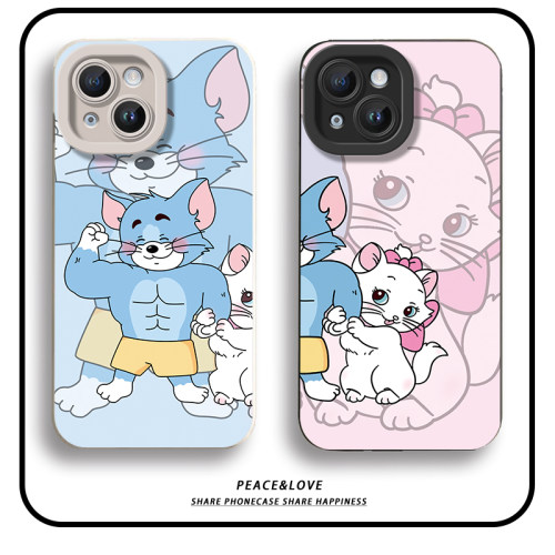 iPhone17ProMax瞳眼一加15适用华为NOVA16手机壳软14Plus健身汤姆玛丽苹果13情侣12卡通荣耀MAGIC8动漫iQOOz9