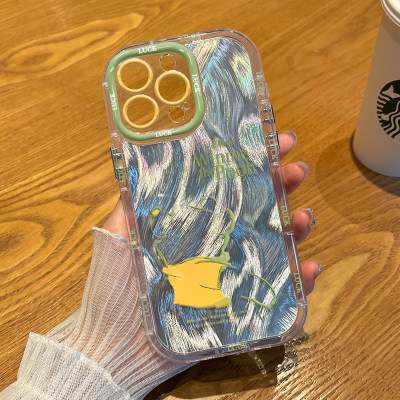 荣耀x80i可爱iPhone14软OPPOK15PRO卡通泡芙羽纱卡通红米TURBO5苹果16plus适用小米17ProMax手机壳简笔维尼熊