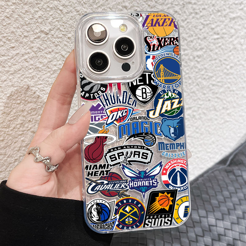 NBA篮球队标13ProMax带挂绳OPPOReno15高级感苹果16个性红米TURBO5手机壳硬17适用iPhone14plus羽纱12创意s50