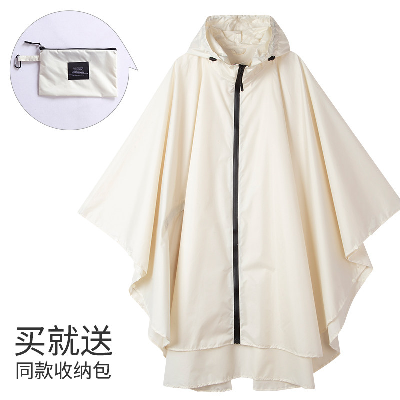 时尚斗篷雨衣大码潮流风衣式雨披骑车走路漂M流玩水服旅行徒步防