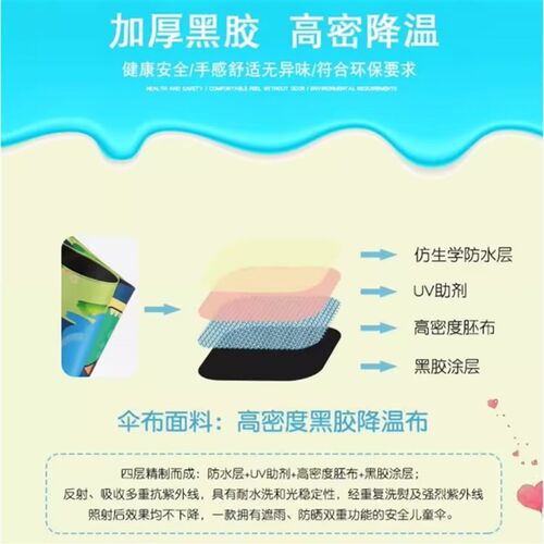 儿童雨伞男孩幼儿园女小学生上学自动晴雨两用T宝宝恐龙太阳伞