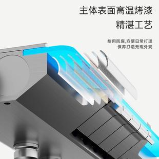 家用钢琴键枪灰色数显花洒酒店数显控四挡围灯花洒多功能淋浴花洒