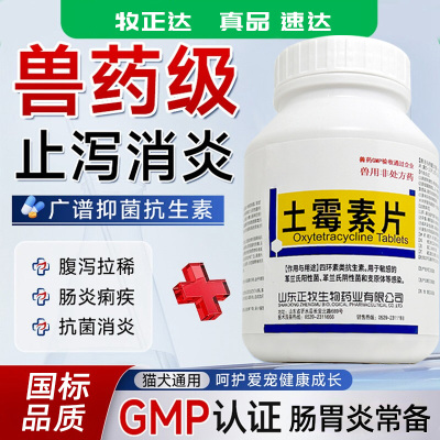 狗狗土霉素片肠炎拉稀猫宠物消炎