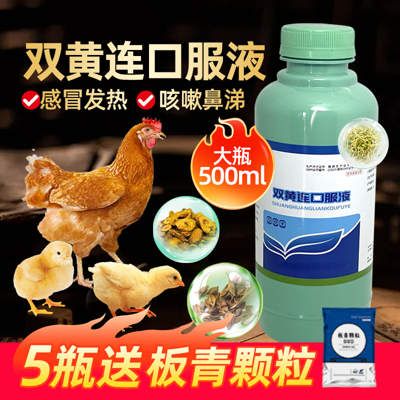 国标双黄连口服液兽用药鸡鸭鹅鸽