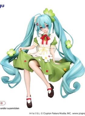 现货FuRyu piapro 初音未来 四叶草仙子 压泡面 景品手办