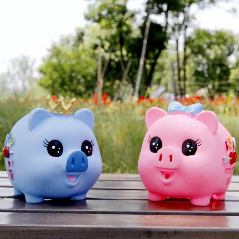 小猪防摔存钱罐儿童硬币储蓄罐卡通搪胶储钱罐男女猪年新年礼物品