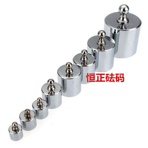 M2级电子秤校准镀铬天平砝码1g2g5g10g20g100g200g500g1kg2kg