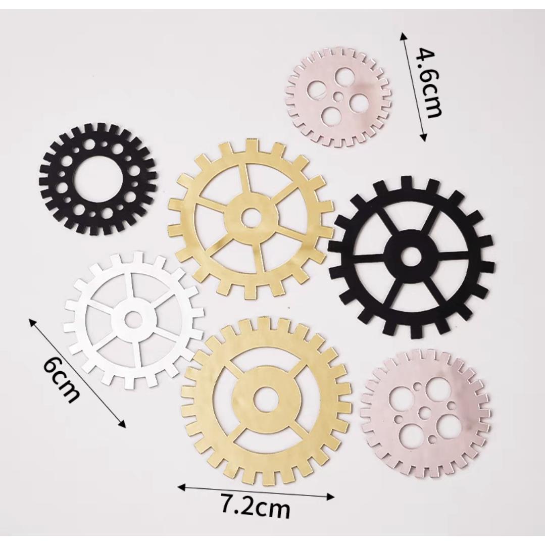 机械齿轮亚克力7件套机器人轮胎亚克力