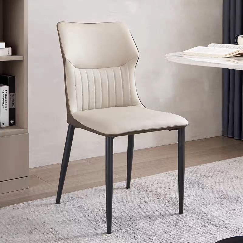 餐椅家用 现代简约餐厅椅子舒适靠背铁艺餐桌椅 北欧轻奢酒店椅子