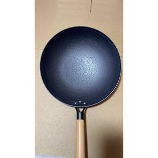 四川江油铁锅老式铁锅家用炒菜生铁铸铁无涂层不粘锅圆底免开锅