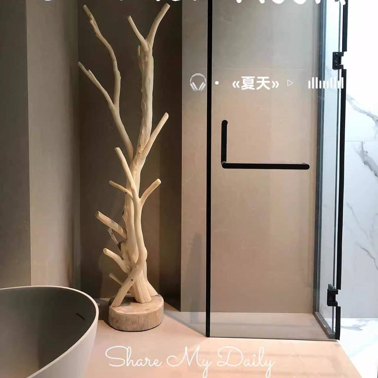 实木根雕衣帽架落地家用挂衣架卧室置物架房间单杆原木架简约推荐