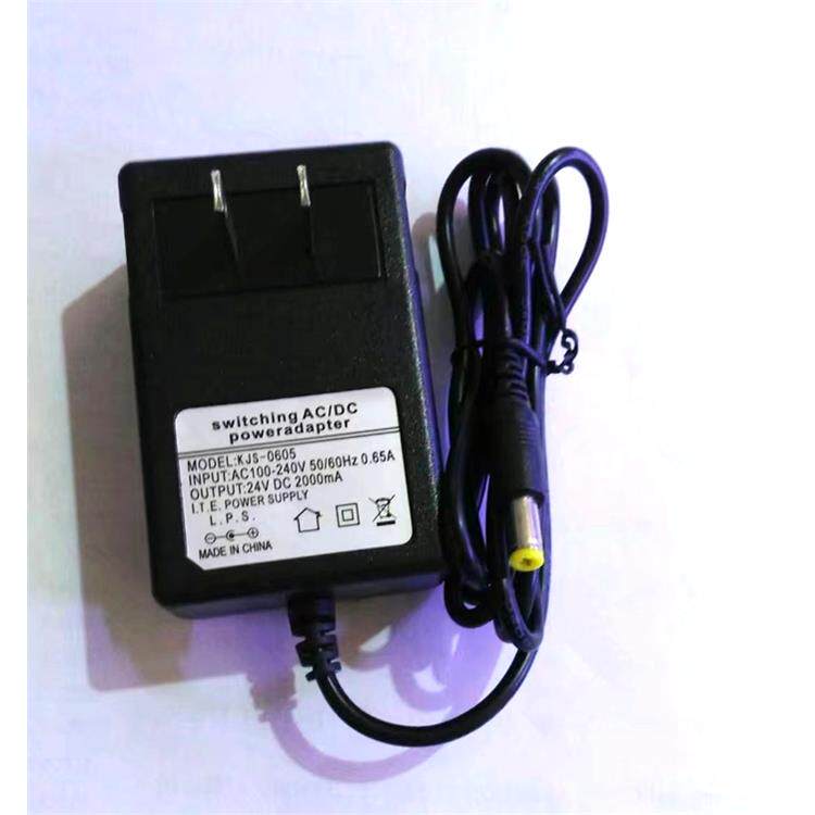 24V2A电源适配器 路由器AC-DC24V直流电源变压器 稳压2000MA电源