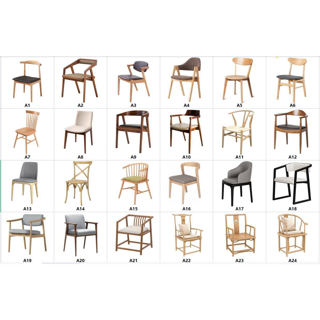 北欧实木餐椅餐厅靠背椅咖啡奶茶店休闲椅家用泡茶椅酒店工程椅子