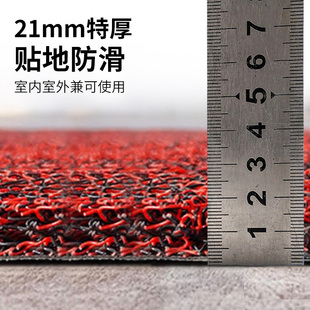 可裁剪加厚丝圈地垫防滑防水耐磨家用入户门门店塑胶