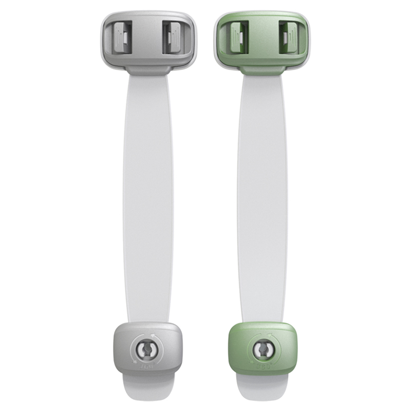 抽屉锁扣宝宝防夹手柜子门锁防护冰箱锁防开 儿童安全锁(2条装)