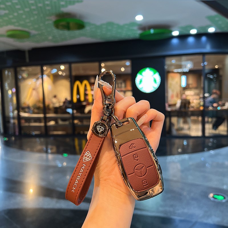 适用于迈巴赫gls480S级车钥匙套gls680/GLS450GLS600金属皮革