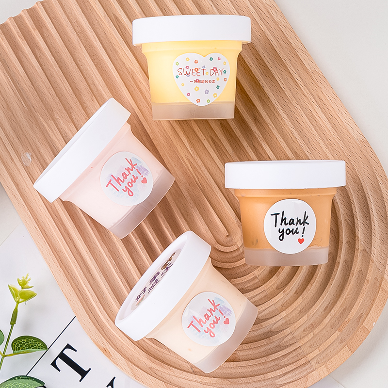 加厚网红冰淇淋盒子 布丁果冻瓶木糠蛋糕杯酸奶盒冰激凌罐子磨砂