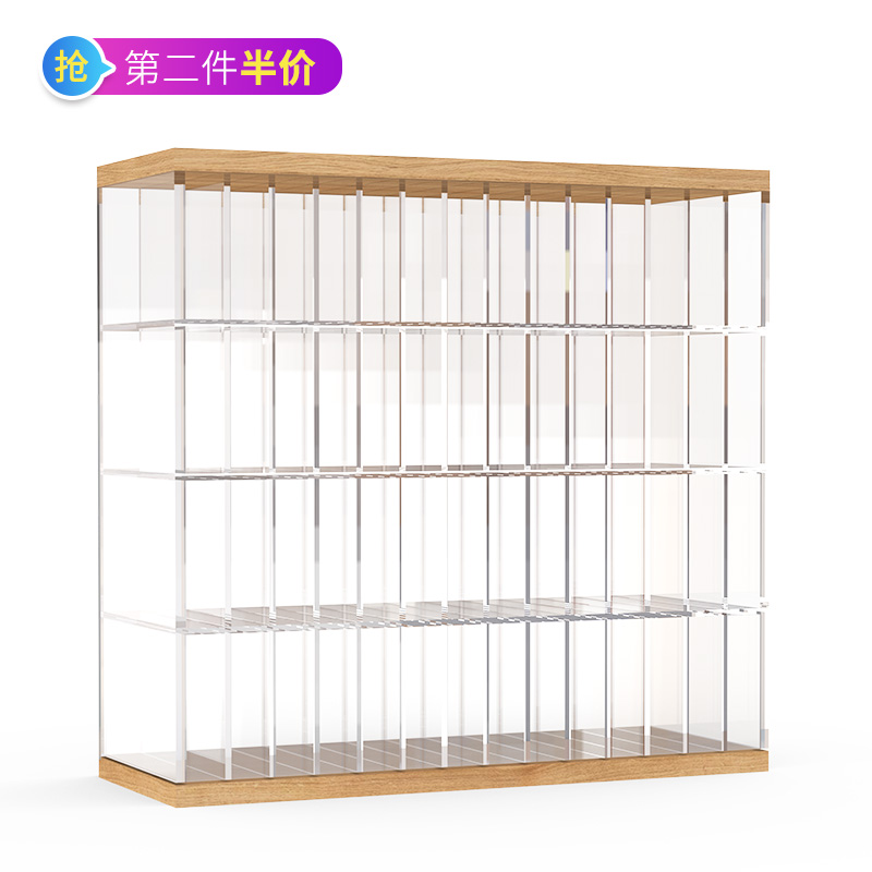 亚克力透明马克笔架收纳分格桌面彩笔下笔架文具店笔架陈列架子
