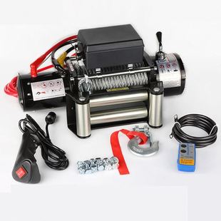 12000磅电动绞盘12V24V车载越野自救自锁机家用汽车蜘蛛绞盘 3000