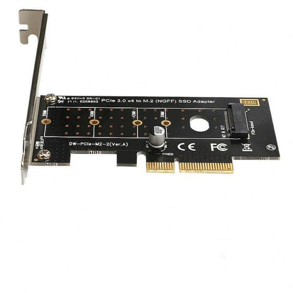 NVME M.2转PCIE3.0X4速扩展转接卡M KEY NGFF SSD转换卡