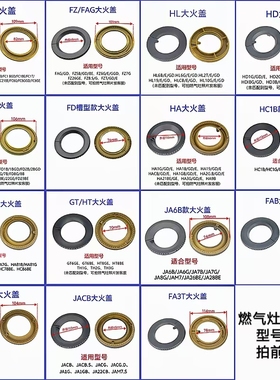 适合方太燃气灶大火盖HA6B/FC1B/FZ5B/JACB/TH分火盖火圈铜盖配件