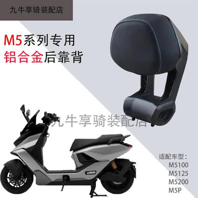 九号M5靠背铝合金后靠背M5100/M5125/M5200/M5P后座靠背护腰配件