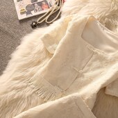 新款 新气质国风中式 盘口方领绣花流苏中长款 2025夏d季 两件套装 裙