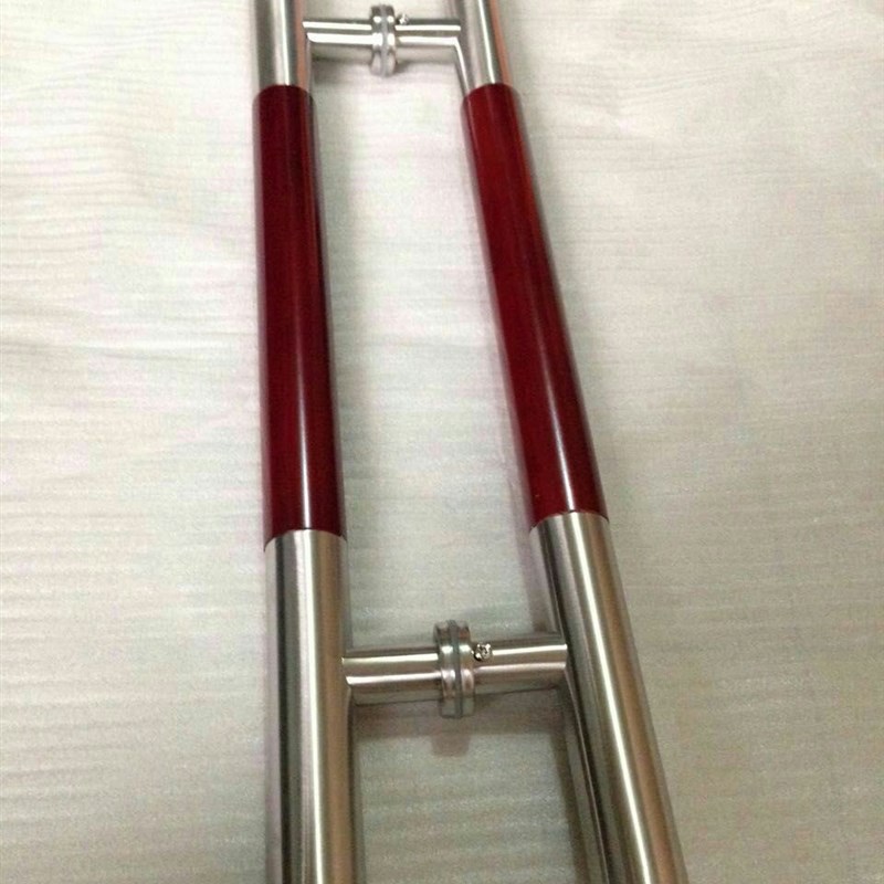 实木门把手玻璃门门把手 加厚 扶y手大门大拉手总长60cm孔距40CM