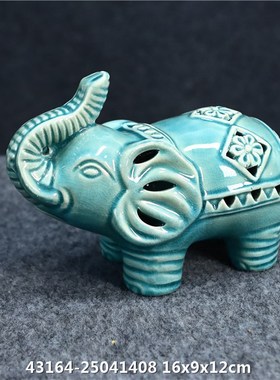 孤品大集合-创意家居装饰品花园陶瓷动物小摆件仿古做旧酒柜摆设