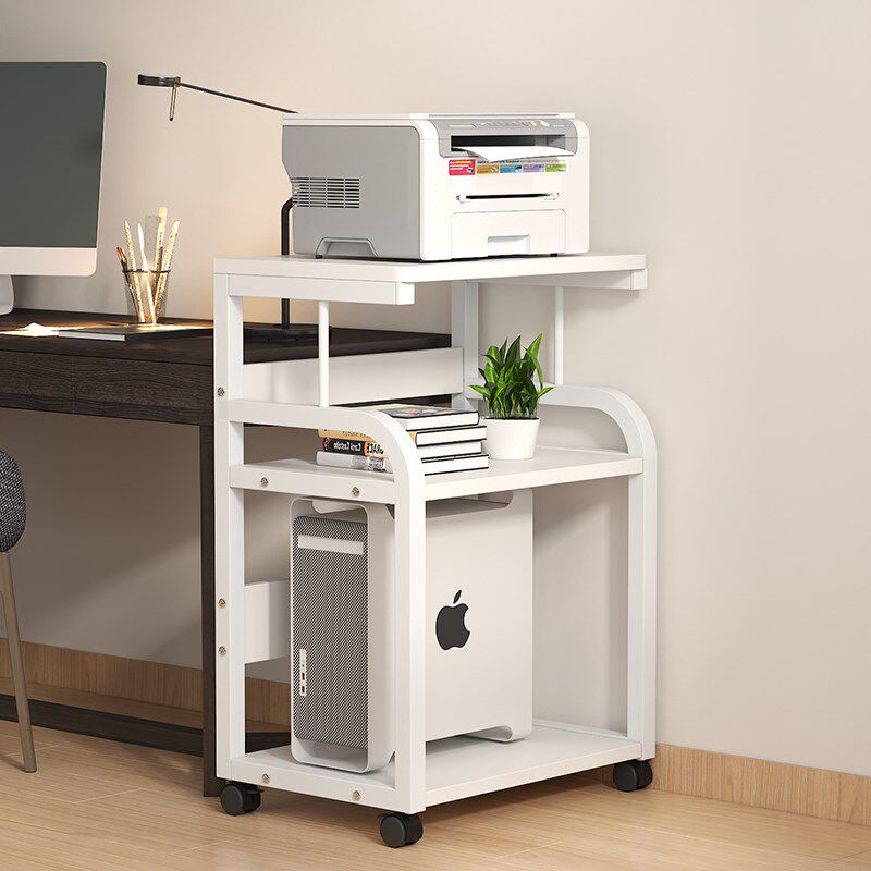 落地电脑主机架可移动台式机箱收纳架打印机置物架多层办公室放置