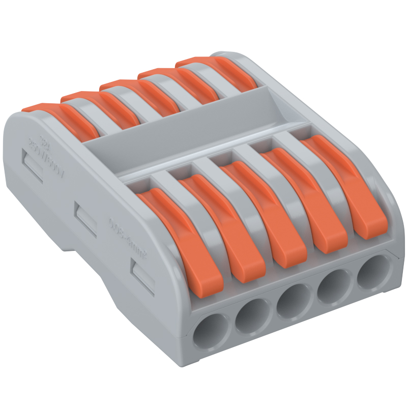 PCT-225 快速接线端子五进五出家装电工接线端子电线连接器32A