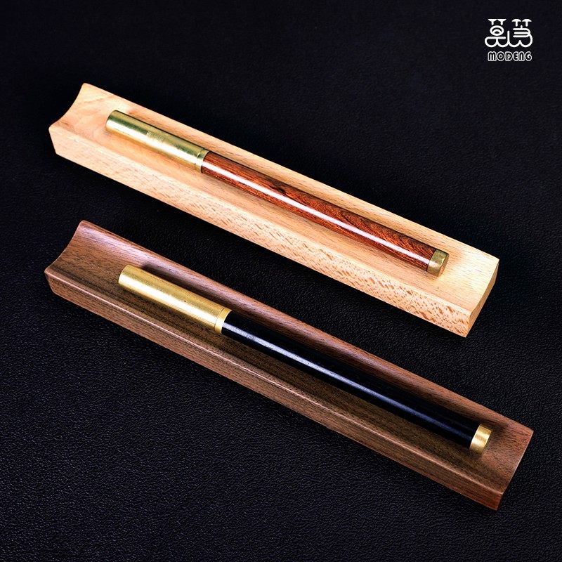 笔架收纳商务实木创意桌面摆件办公室铅笔钢笔笔搁展示架笔托笔座,文具电教/文化用品/商务用品,笔架,淘宝优惠券,粉丝福利购,淘宝优惠卷