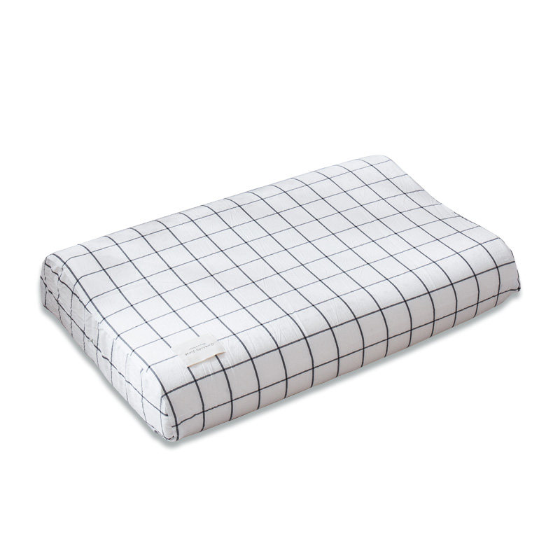 乳胶枕头专用枕套纯棉一对装全棉透气简约大人60x40儿童单个50x30