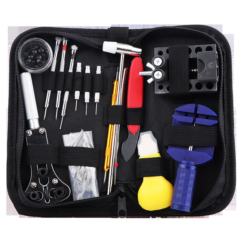 修表工具套装手表维修表带拆卸修理更换电池开后盖调表器工具包