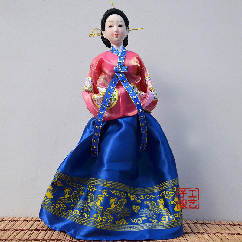 新款40CMe精品16寸韩国人偶娃绢人公仔料理点装饰品摆件结婚礼物