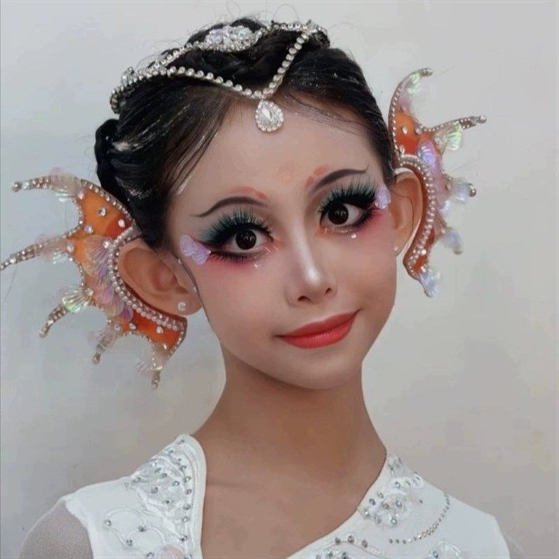 灵鳞发梳发饰边夹儿J童舞蹈服饰配件