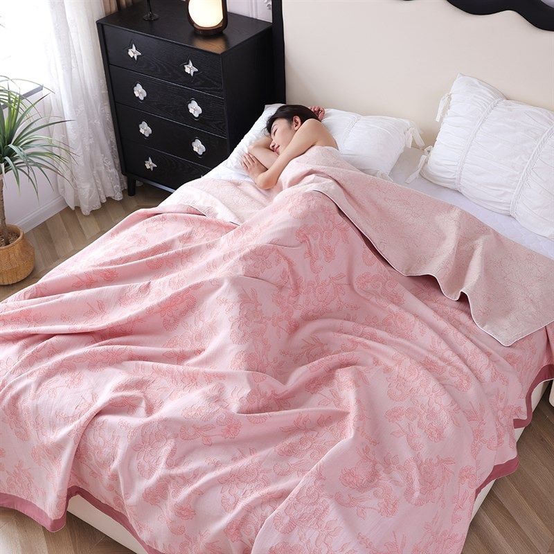 纱布床盖毯加厚毛巾o被全棉裹边沙发午睡毯柔软吸汗透气空调被,床上用品,休闲毯/毛毯/绒毯,淘宝优惠券,粉丝福利购,淘宝优惠卷