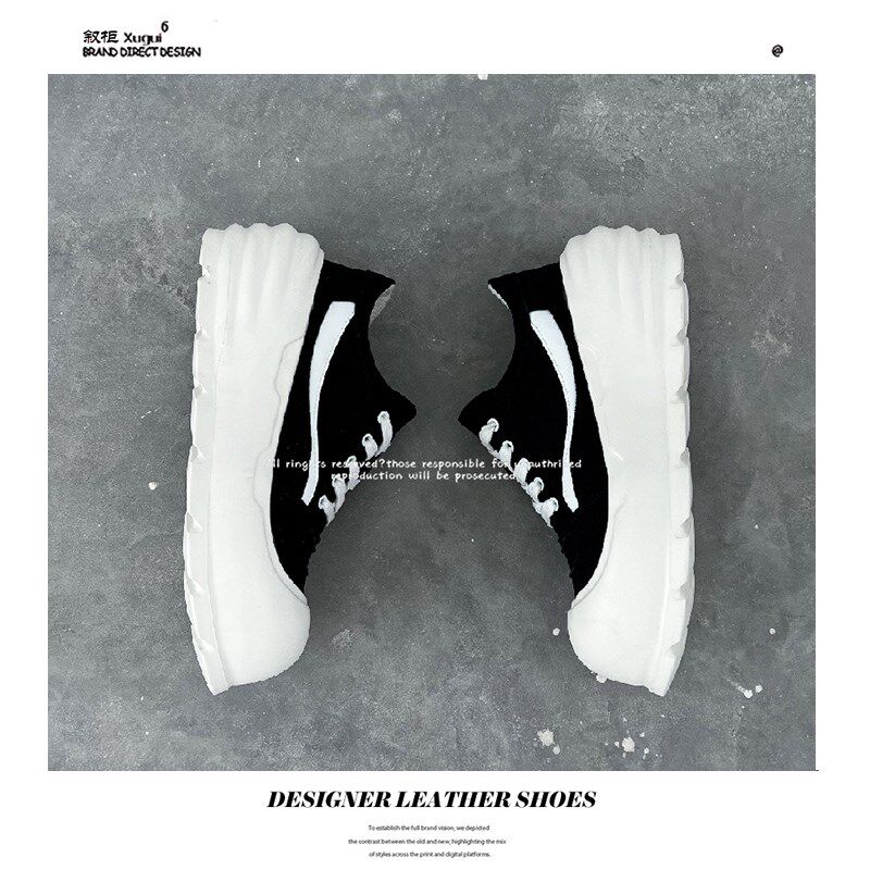 增高8CM202k4新款老爹鞋超拽厚底翘大头小白鞋面包帆布德训鞋男潮,流行男鞋,德训鞋,淘宝优惠券,粉丝福利购,淘宝优惠卷