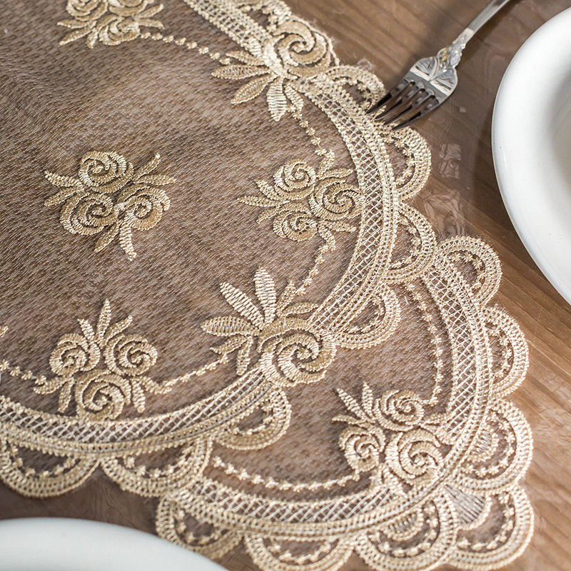 PVC茶几桌布防水防油桌t垫免洗蕾丝台布透明软玻璃水晶板餐桌垫布,居家布艺,桌布,淘宝优惠券,粉丝福利购,淘宝优惠卷