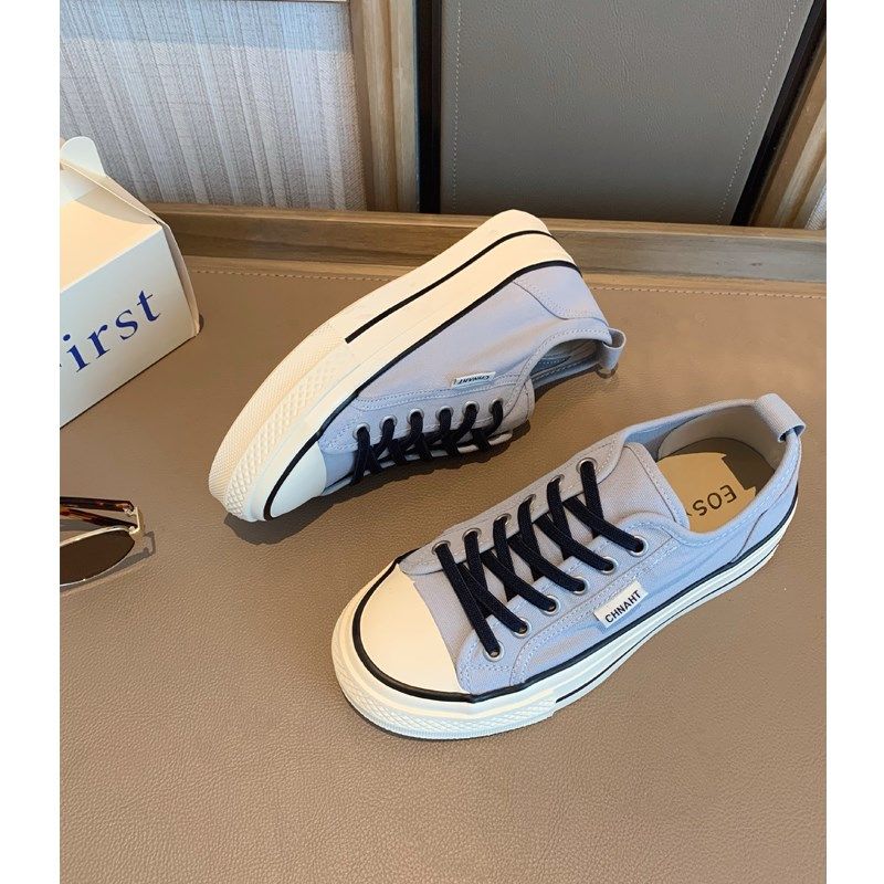 女大童浅蓝色帆布鞋2025春夏季新款青少年一脚蹬U软底板鞋学生球,童鞋/婴儿鞋/亲子鞋,板鞋,淘宝优惠券,粉丝福利购,淘宝优惠卷