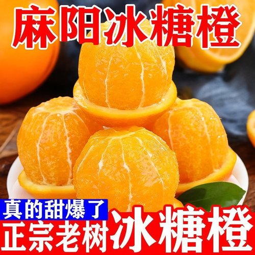 湖南麻阳冰糖橙新鲜现摘果